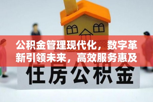 文圣公积金管理现代化，数字革新引领未来，高效服务惠及民生