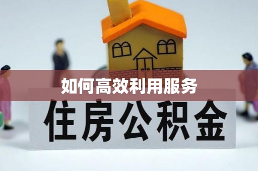 全方位如何高效利用服务